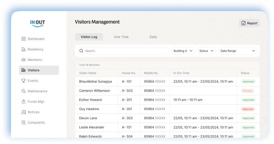Visitor UI
